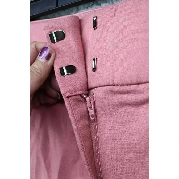 Lane Bryant Women's "The Laney" Linen High Rise Wide Leg Crop Pants-Size 16 - Picture 5 of 10